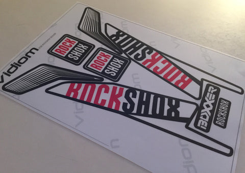 2016 Rockshox Pike Fork Decals