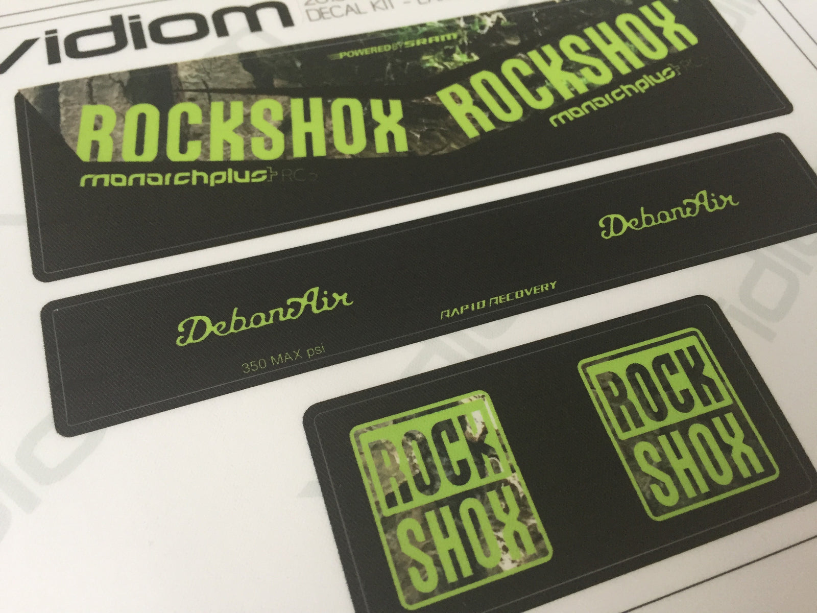 2016 Rockshox Monarch Shock Decals